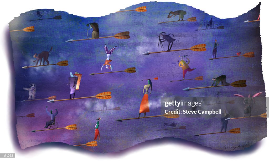 Creatures Riding Arrows