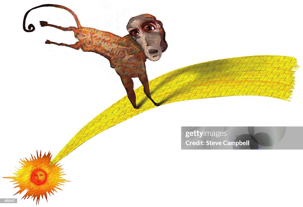 Creature Riding on Sunbeam