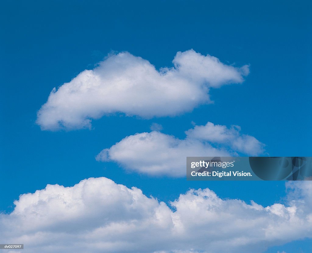 Scattered cumulus clouds