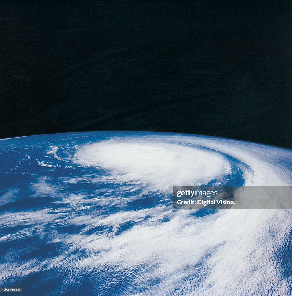 A hurricane in the Pacific Ocean