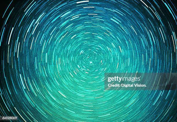 north pole stars - rotation concept stock pictures, royalty-free photos & images