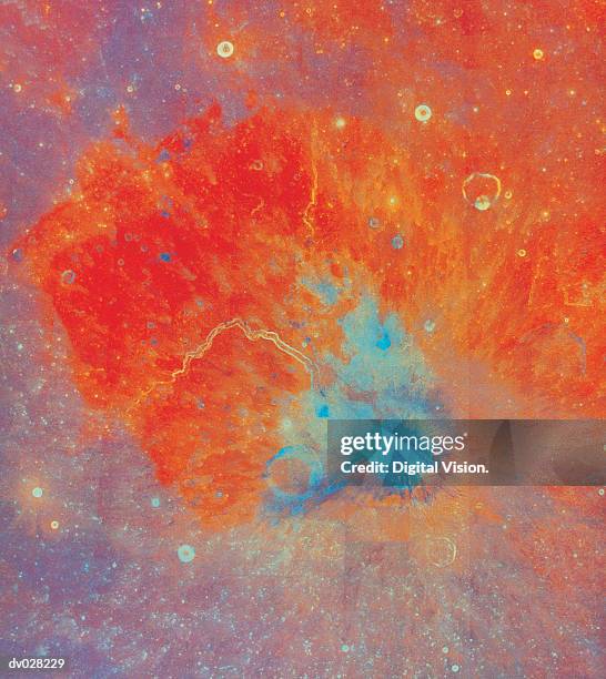 the moon, the aristarchus region - region stock pictures, royalty-free photos & images