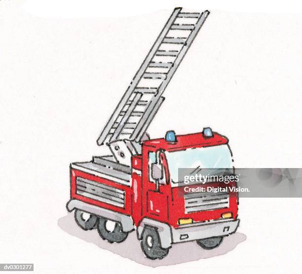 fire engine - fire engine stock illustrations