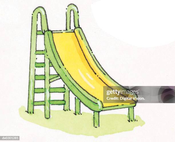 slide - indoor playground stock illustrations