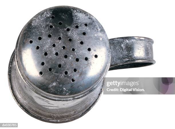 metal sugar shaker - sugar shaker stock pictures, royalty-free photos & images