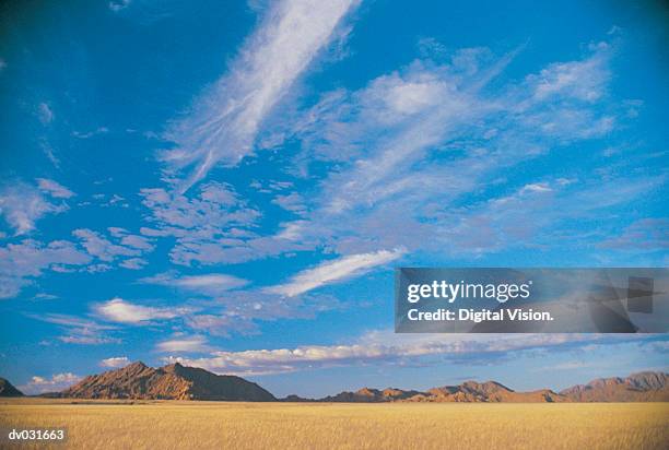 clouds over namib desert, namibia - altocumulus stock pictures, royalty-free photos & images