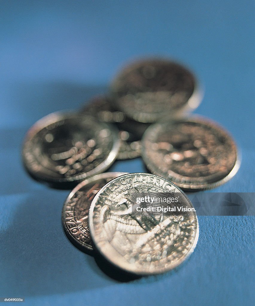 Quarter dollar coin