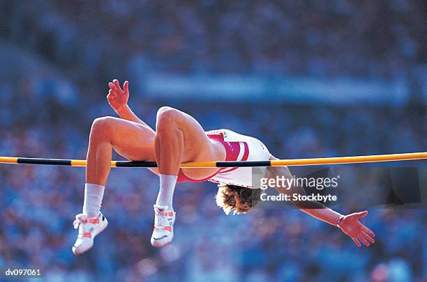 high-jumper - high jump stock pictures, royalty-free photos & images
