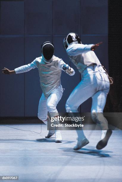 fencers - fencing sport stock pictures, royalty-free photos & images