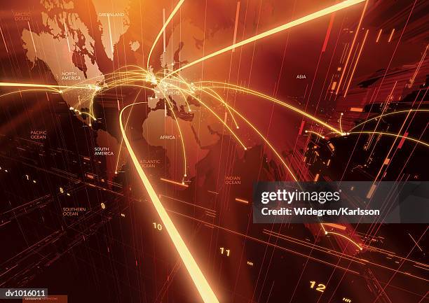 abstract digitally generated image - laser background stock illustrations