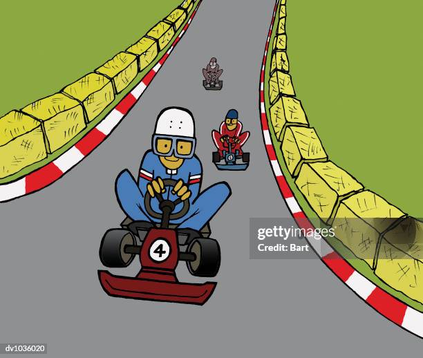 Cart Racing Cartoon Kart Track Photos and Premium High Res Pictures - Getty Images