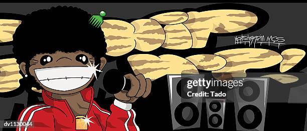 Icone Mic Rapper 1 207 Rapper Holding Microphone Stock Photos, High-Res Pictures, and ...