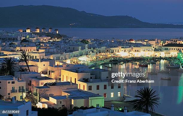 chora, mikonos, greece - franz aberham 個照片及圖片檔