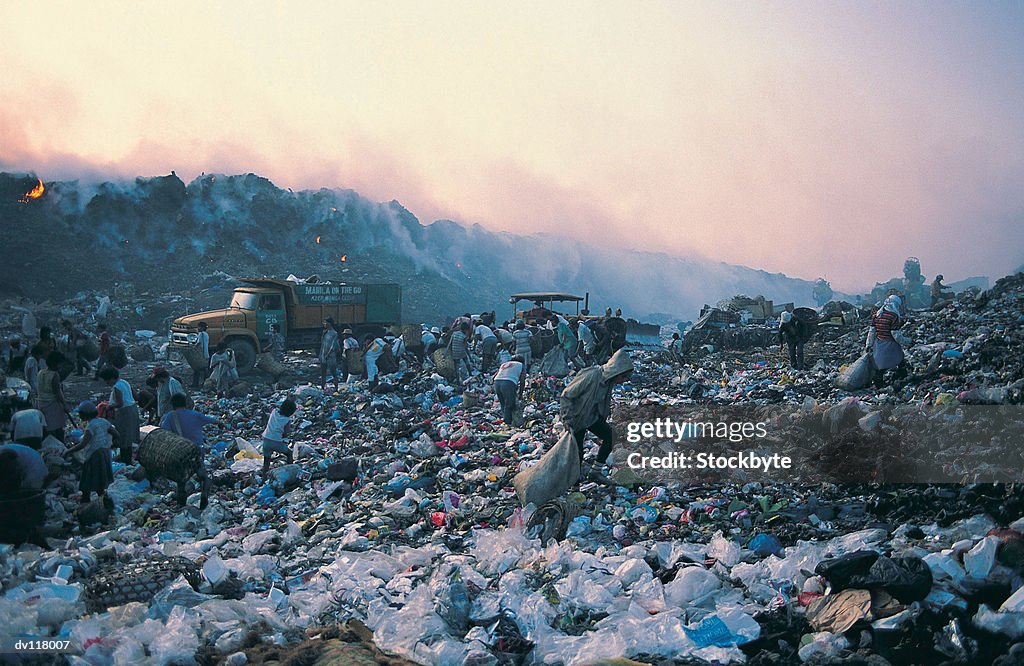 Living from waste on Smokey Mountain,Manila,Philippines