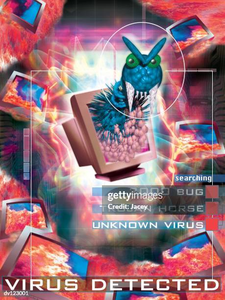 computer virus - 2000 stock illustrations