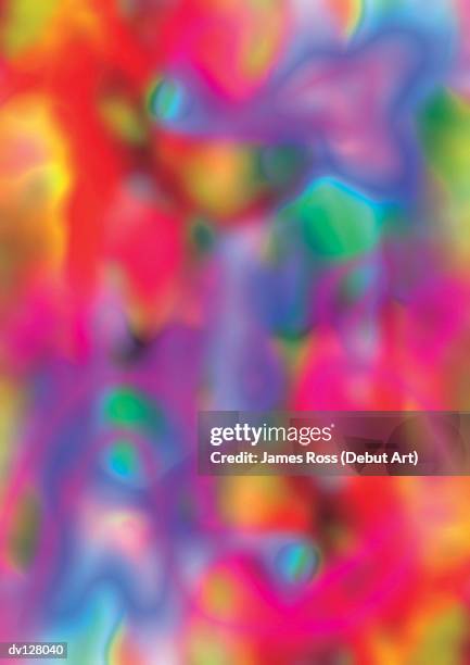 abstract collage of multicolored smears - james ross stock-grafiken, -clipart, -cartoons und -symbole