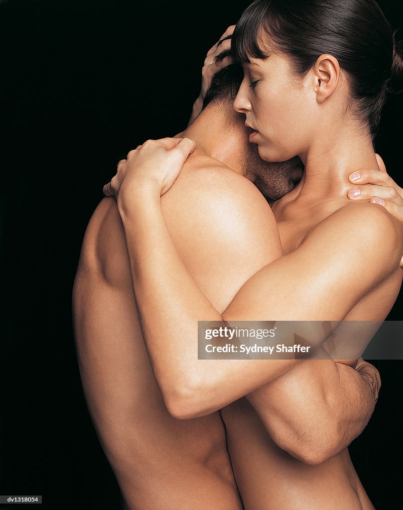 Male and Female Nude in An Embrace