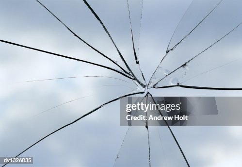 Crazed Window Close Up Of A Broken Glass Window High-Res Stock Photo - Getty Images