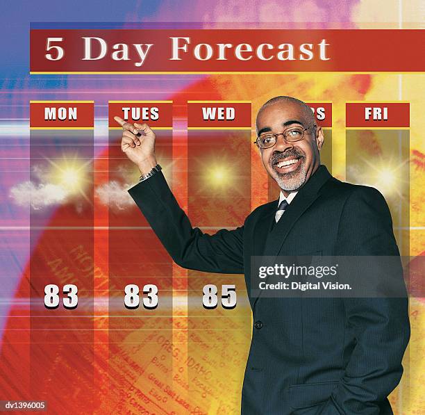 tv weather presenter - weather forecaster stock pictures, royalty-free photos & images