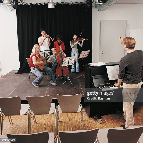 Band With Instruments 3,657 School Band Stage Stock Photos, High-Res Pictures, and Images ...