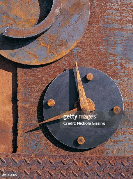Busted Rusted Clock Metal With Rusted Bolts Photos and Premium High Res Pictures - Getty Images