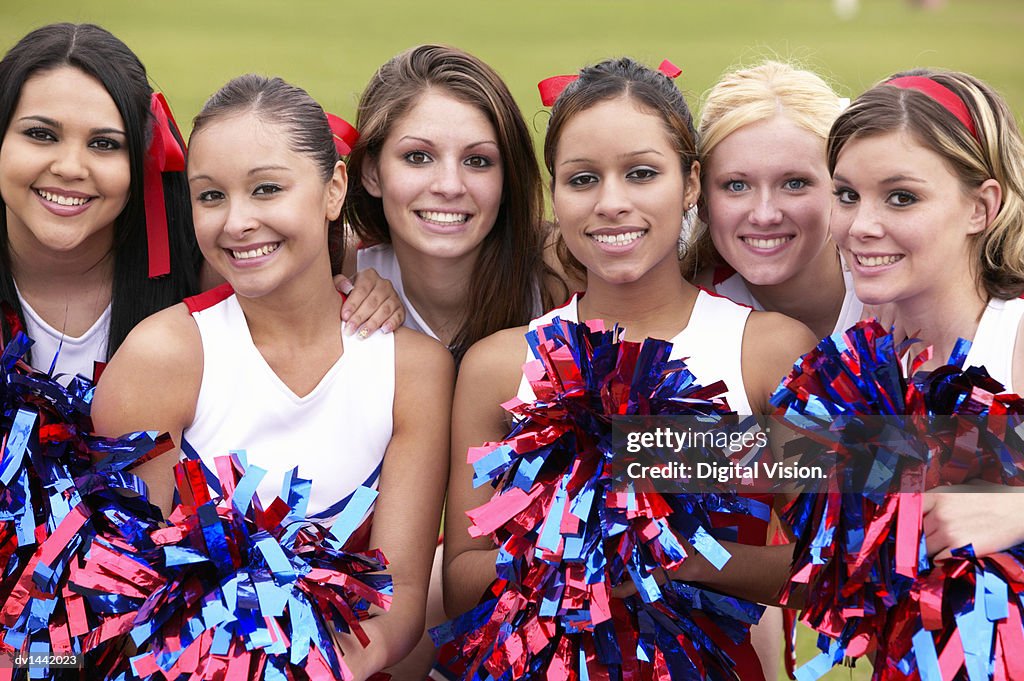 Cheer Line Cheerleading Team Portraits