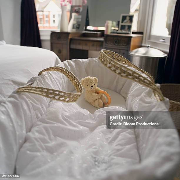 cot with a cuddly toy in it, in a bedroom - losing virginity stock pictures, royalty-free photos & images