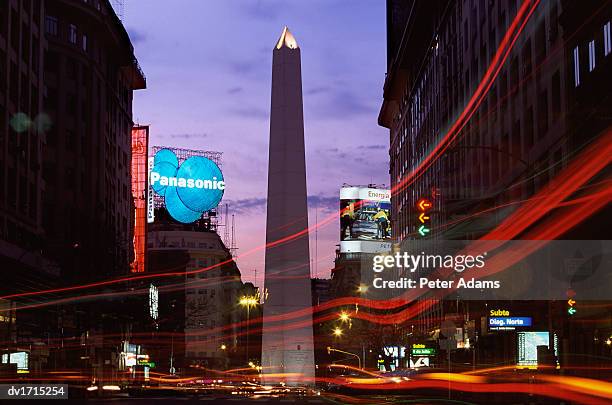 obelisk, buenos aires, argentina - buenos aires province stock pictures, royalty-free photos & images