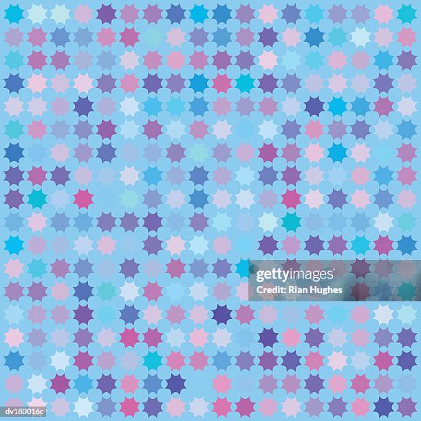 Pattern Of Assorted Shapes On Various Colors High-Res Vector Graphic ...