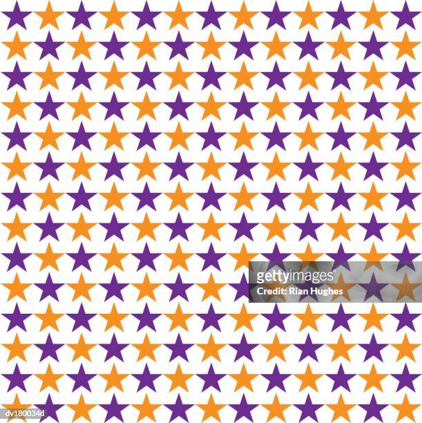 pattern of yellow and purple stars on white background - lionsgate uk screening of film stars dont die in liverpool after party stockfoto's en -beelden