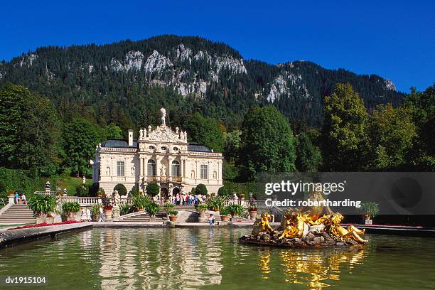 linderhof castle, bavaria, germany - linderhof stock pictures, royalty-free photos & images