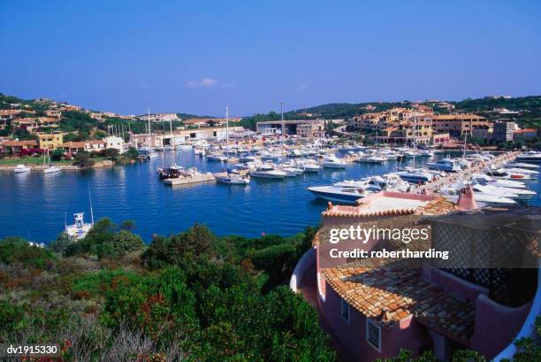 porto cervo, costa smeralda, sardinia, italy - costa stock pictures, royalty-free photos & images