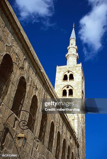 umayyad mosque, damascus, syria - umayyad mosque stock pictures, royalty-free photos & images