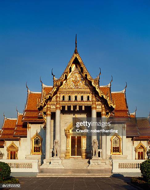 wat benchamabophit dusitwanaram, bangkok, thailand - wat benchamabophit stock pictures, royalty-free photos & images