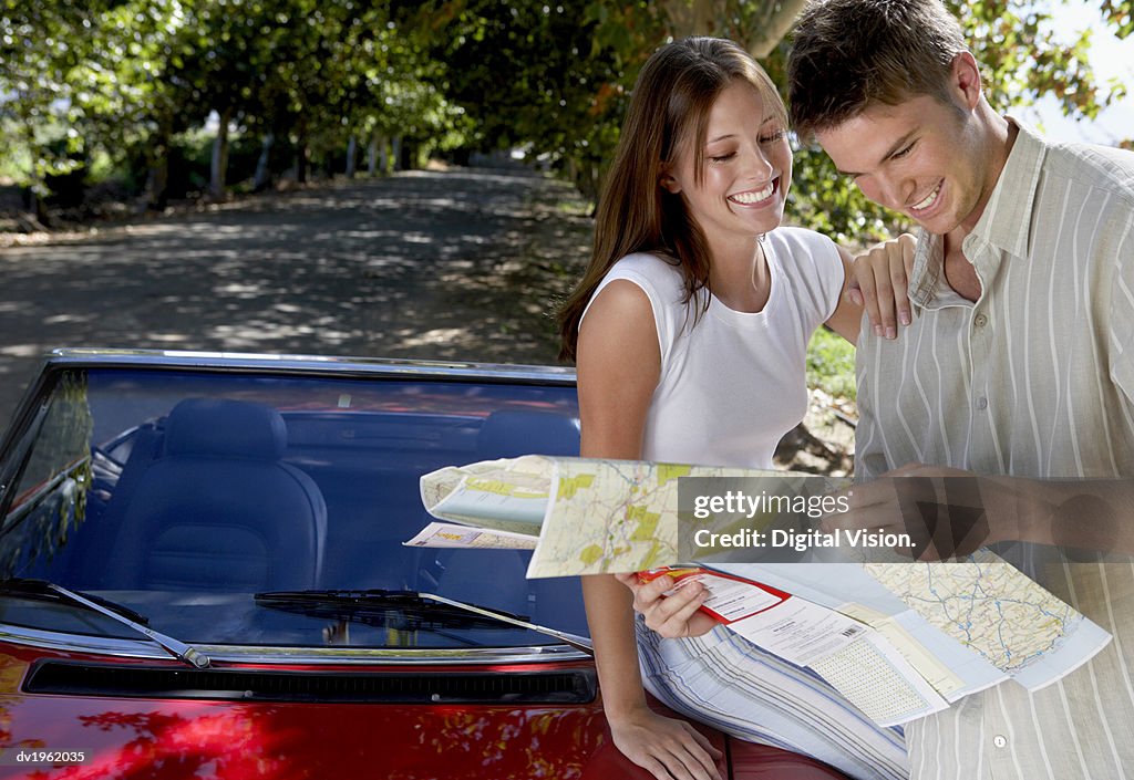 Couple Looking at a Map