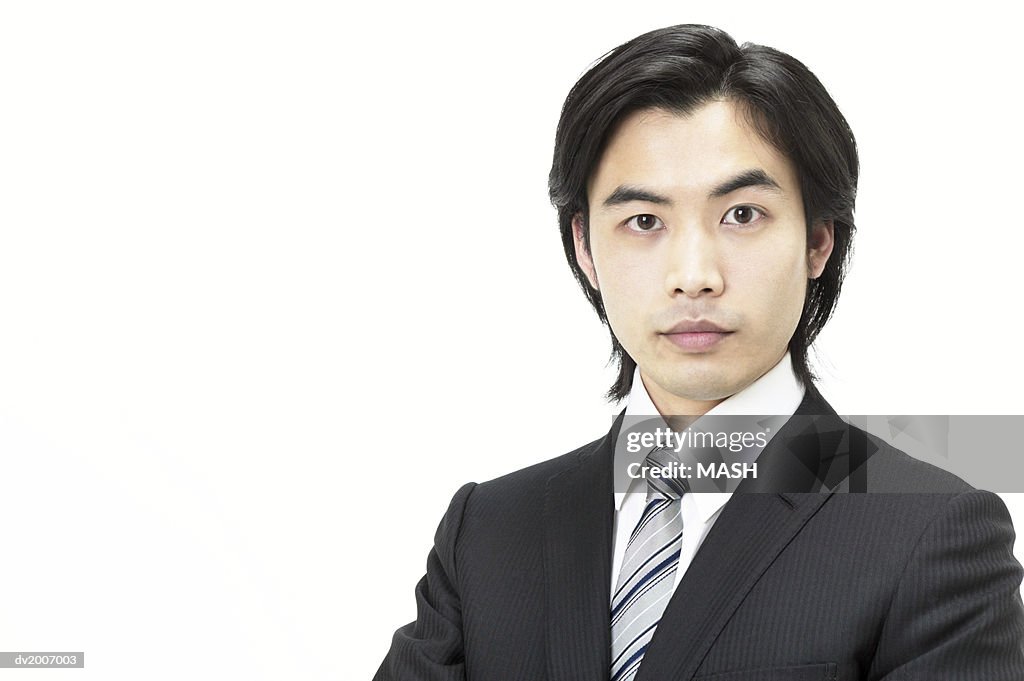 Portrait of a Businessman Wearing a Suit