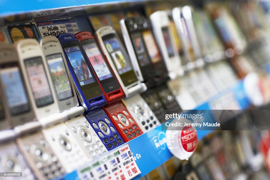 Mobile Phones Shop in Tokyo, Japan