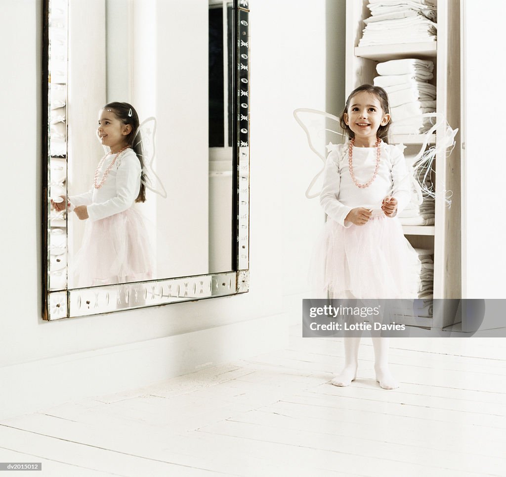 Young Girl Dressed as a Fairy