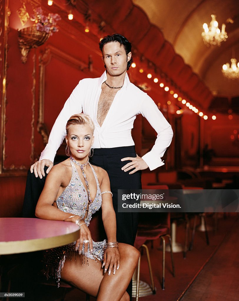 Portrait of Two Ballroom Dancers