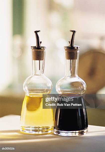 oil and vinegar - cruet stock pictures, royalty-free photos & images