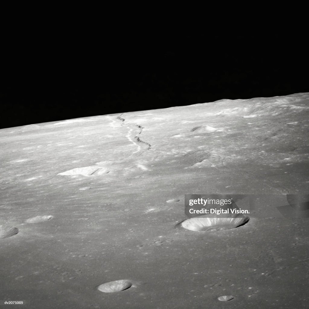 Moon Surface and Horizon