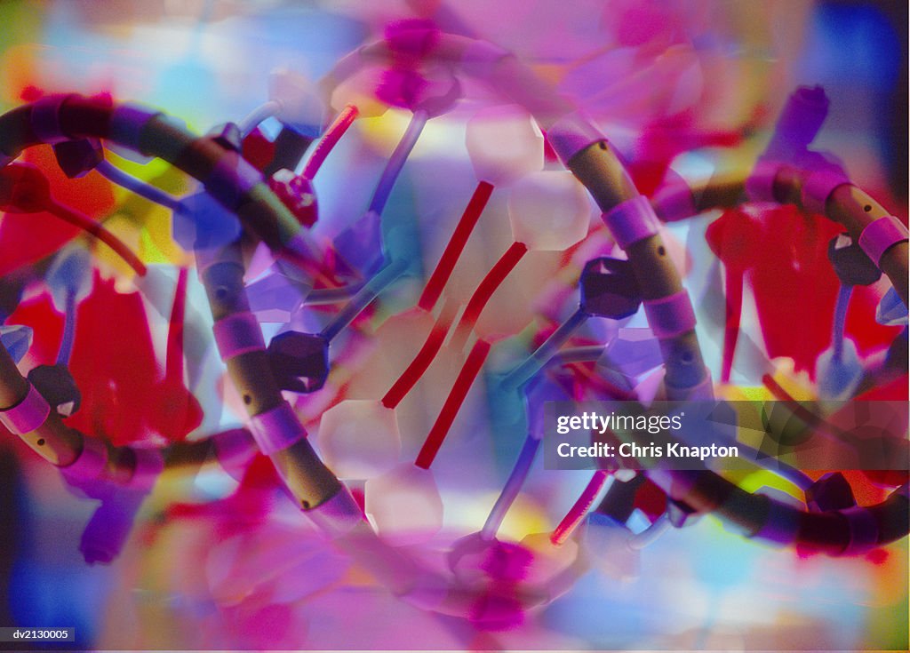 Double Helix Abstract Abstract Digital Design Of Dna Double Helix High-Res Stock Photo ...
