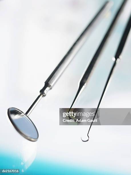 close up on dentist's equipment - plaque remover stock pictures, royalty-free photos & images