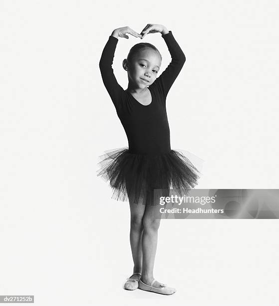 girl in tutu, striking a pose - headhunters stock-fotos und bilder