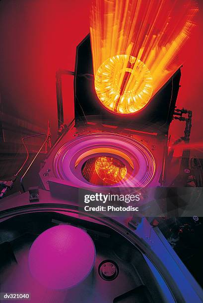 silicon wafer manufacturing - wafer processing machine stock pictures, royalty-free photos & images