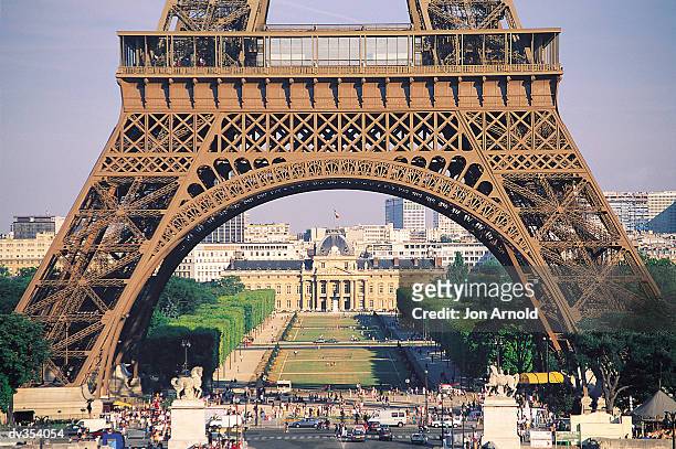 base of the eiffel tower - jon stock pictures, royalty-free photos & images