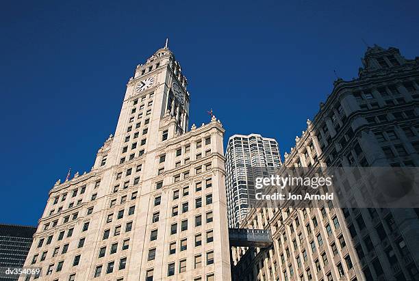 wrigley building, chicago, usa - jon stock pictures, royalty-free photos & images