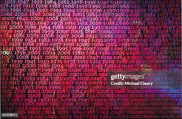 collage of years from 20th and 21st century - 2000 stock illustrations