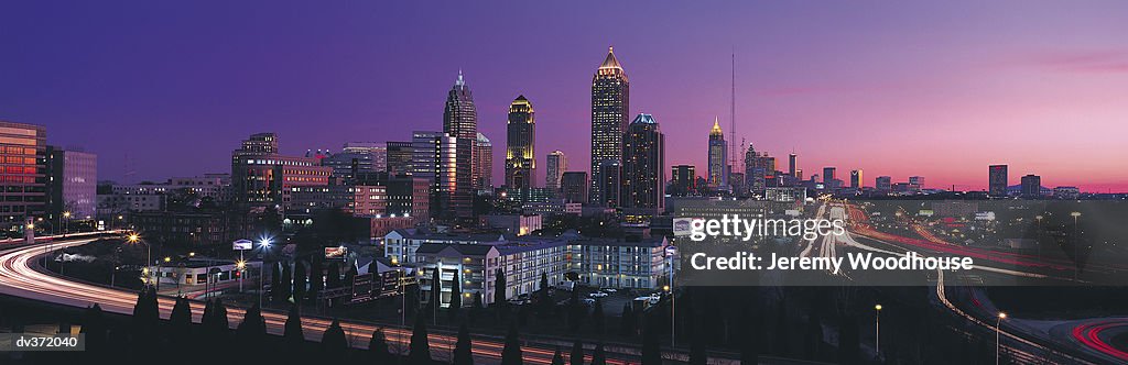 Atlanta in evening