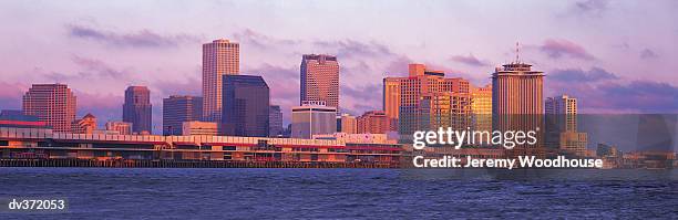 new orleans at sundown - new orleans imagens e fotografias de stock